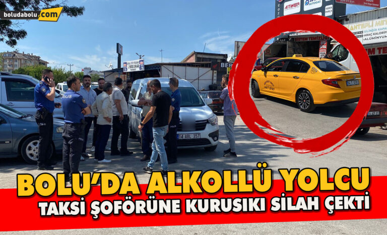 Bolu’da alkollü yolcu, taksi şoförüne kurusıkı silah çekti - Haber