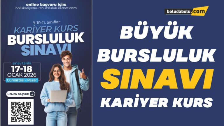 Bolu’da Kariyer Kurs’tan 9, 10 ve 11. sınıflara büyük bursluluk sınavı - Haber